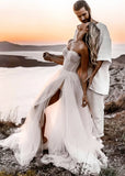 Marian | Strapless Corset Wedding Dress - Ideal for Destination Weddings