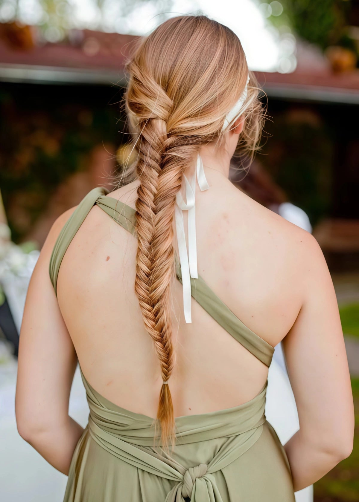 Bella | Chic Sash Sage Green Halter Chiffon Long Bridesmaid Dresses with Slit A Line - Sage - PROMDRESS Club