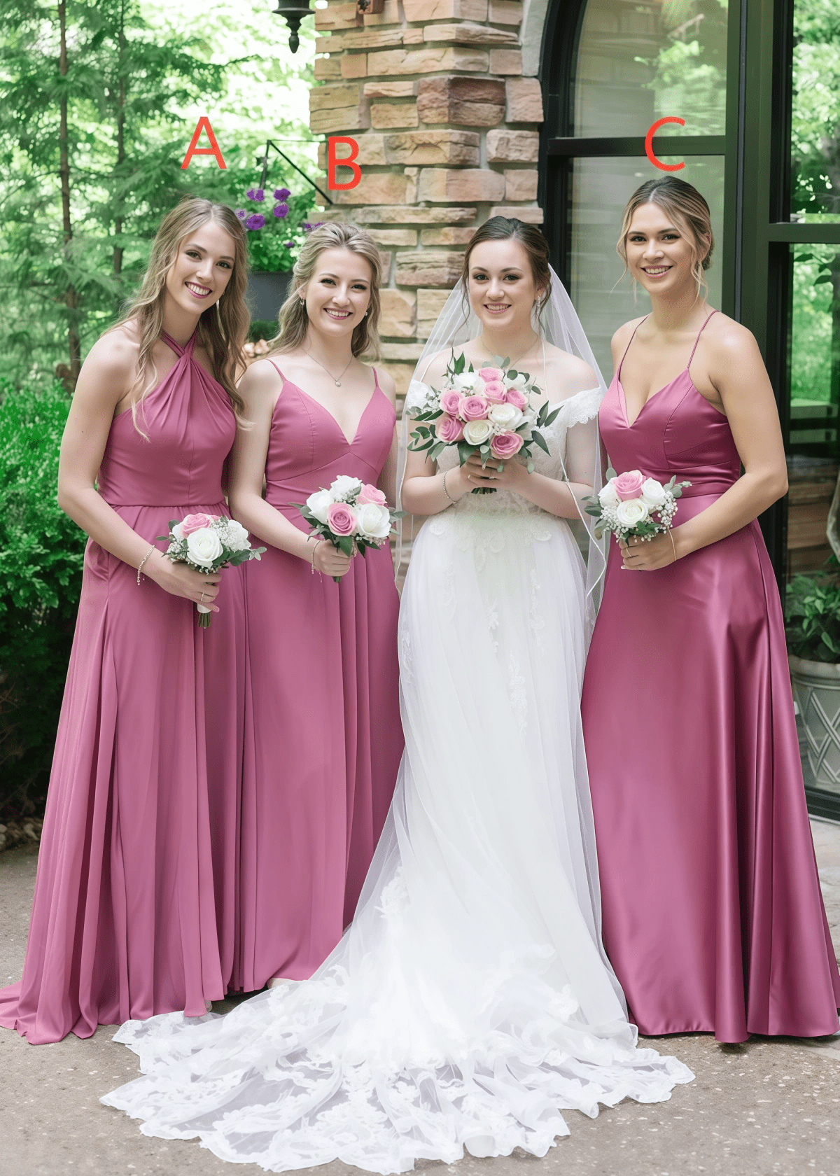 Belle | A Line Beach Peach Chiffon Maxi Bridesmaid Dress with Spaghetti Straps - Peach - PROMDRESS Club