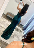 Lucy |Long Peacock Prom Dresses Near Me With Mermaid Spaghetti Straps Sequin - Peacock - US0 - PromDressClub