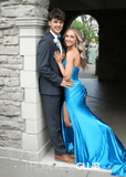 Marcia | Trumpet Mermaid Royal Blue Long Formal Dress Near Me - Blue - PROMDRESS Club