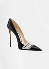 Pearl-Adorned Pointed-Toe High Heels – Stunning Black Prom Shoes & Timeless Elegance for Every Occasion Color Black