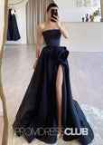 Strapless Long Black Prom Dress - Black - PROMDRESS Club